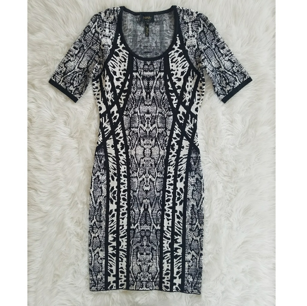 Laundry by Shelly Segal Animal Print Bodycon Dress